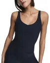 Spanx V-neck Tank In Blue