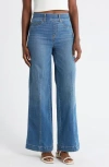 Spanx ® Wide Leg Pull-on Jeans In Blue