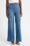 Spanx ® Wide Leg Pull-on Jeans In Blue