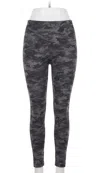 Spanx Women's Camo Compression Legging In Charcoal In Multi