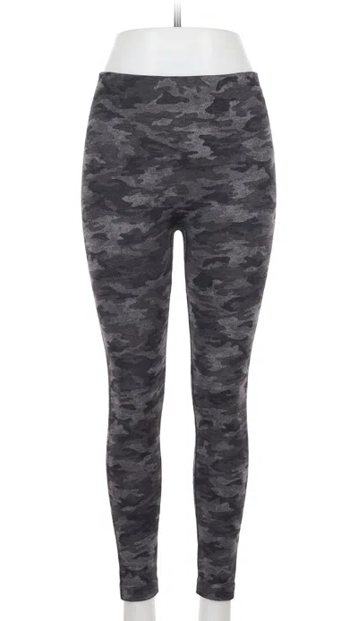 Spanx Women's Camo Compression Legging In Charcoal In Multi