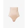 Spanx Womens Champagne Beige Thinstincts 2.0 High-rise Stretch-woven Thong In Champagne Beige