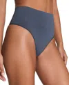 Spanx Women's Ecocare Shaping Thong Underwear 40048r In Blue