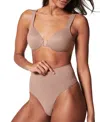 Spanx Open-bust X Mid-thigh Bodysuit In Cafe Au Lait