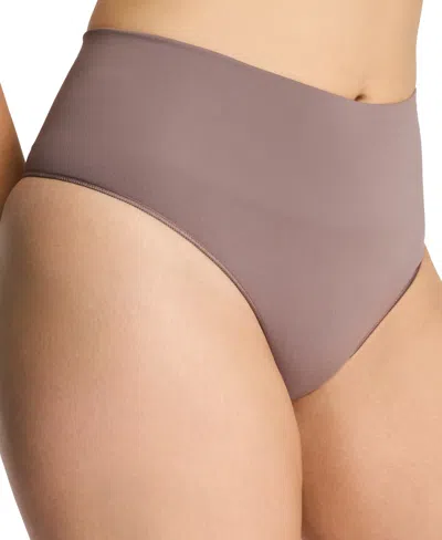 Spanx Women's Ecocare Shaping Thong Underwear 40048r In Gray