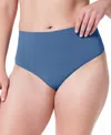Spanx Women's Seamless Shaping Brief Underwear 40047r In Indigo Haze