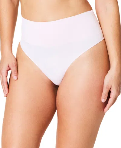 Spanx Women's Ecocare Shaping Thong Underwear 40048r In Pink Blossom