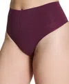 Spanx Women's Ecocare Shaping Thong Underwear 40048r In Purple
