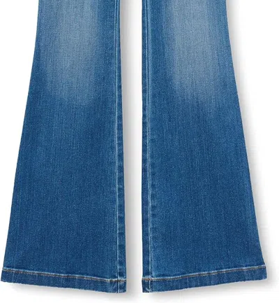 Spanx Women's High-rise Flared Stretch-denim Jeans In Blue