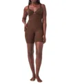 Spanx Everyday Seamless Shaping High-waist Mid-thigh Shaper In Chestnut