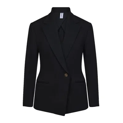 Spanx Women's Ponte Perfect Asymmetric Tailored Blazer In Black