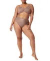 Spanx Women's Sheer Control Thong In Brown