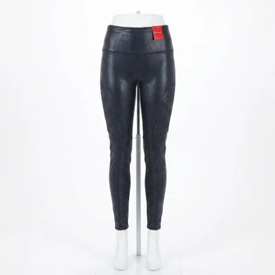 Spanx Women's Shiny Leggings In Black In Gray