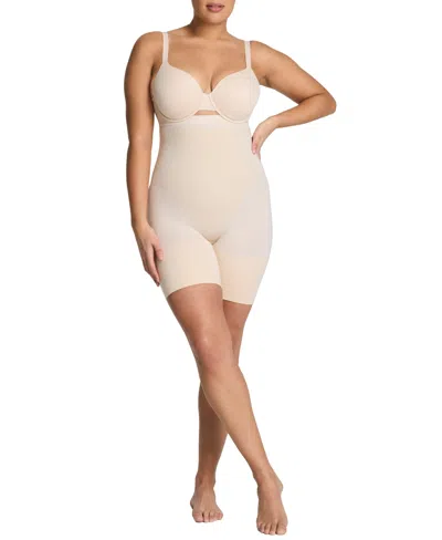 Spanx Women's Sculpt Gofigure High-waist Mid-thigh Shorts In Neutral