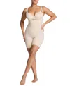 Spanx Womens Gofigure Sculpting High Waist Mid-thigh Shorts Nude In Brown