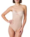 Spanx Plus Size Suit Your Fancy High-waist Shaping Thong In Champagne Beige