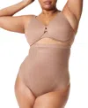 Spanx Thinstincts 2.0 High-waist Shaping Thong In Cafe Au Lait