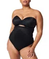 Spanx Invisible Shaping High-waisted Thong In Very Black