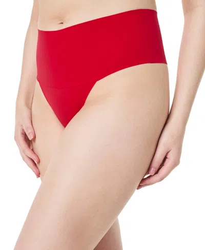 Spanx Women's Undie-tectable Thong Sp0115 In  Red