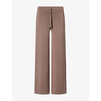 Spanx Womens Airessentials® Wide-leg Jersey Trousers Ironstone