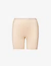 Spanx Womens Champagne Beige Thinstincts® 2.0 High-rise Stretch-satin Shorts Xl