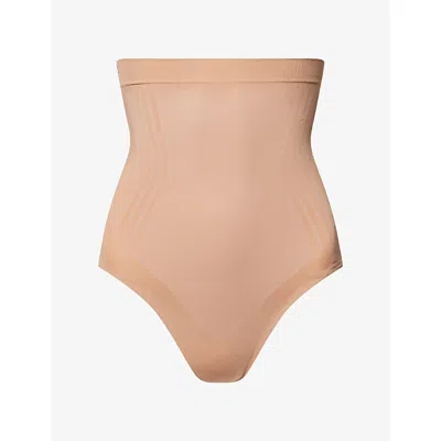 Spanx Womens Cinnamon Sculpt™ Gofigure High-waist Briefs In Brown