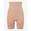 Spanx Womens Cinnamon Sculpt™ Gofigure High-waist Mid-thigh Shorts In Brown