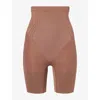 Spanx Womens Ganache Sculpt™ Gofigure High-waist Mid-thigh Shorts Xs In Brown