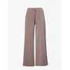 Spanx Active Womens Smoke Air Essentials Wide-leg High-rise Stretch-woven Jogging Bottoms
