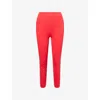 Spanx Womens  Red Shape™ Booty Boost® 7/8 Stretch-jersey Leggings In Red