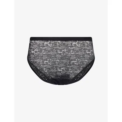 Spanx Womens Very Black Supersmooth™ Day To Date Nightlace Hi-leg Briefs