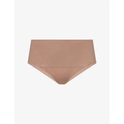 Spanx Womens Supersmooth™ Undie-tectable® Supima Cotton Thong Cafe Au Lait