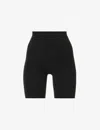 Spanx Womens Very Black Everyday Shaping High-rise Stretch-woven Shorts