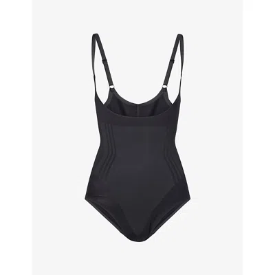 Spanx Womens Very Black Sculpt™ Gofigure Open-bust Stretch-woven Bodysuit