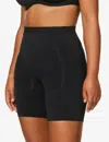 Spanx Oncore High Waisted Mid Thigh Shorts In Very Black