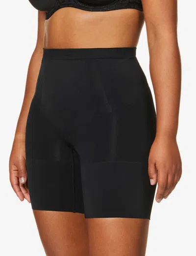 SPANX WOMENS VERY BLACK SPANXSCULPT™ ONCORE MID-THIGH SHORTS,31246661