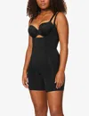 Spanx Oncore Open Bust Mid-thigh Bodysuit In Black