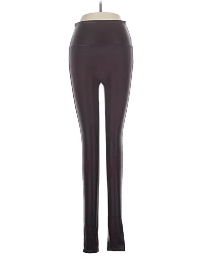 Pre-owned Spanx Yoga Pants In Burgundy