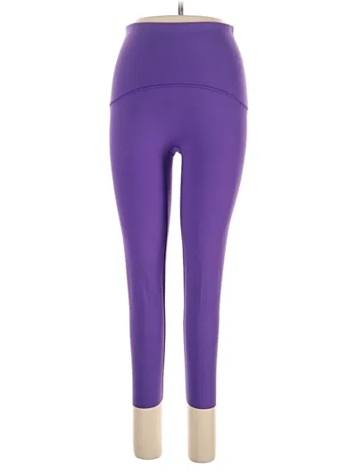 Pre-owned Spanx Yoga Pants In Purple