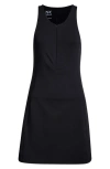 Spanx Zip Front Minidress In Very Black