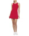 Spanx Zip Front Racerback Dress In  Red