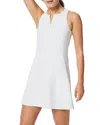 Spanx Zip Front Racerback Dress In Vivid White