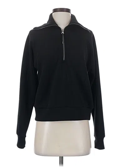Pre-owned Spanx Zip Up Hoodie In Black