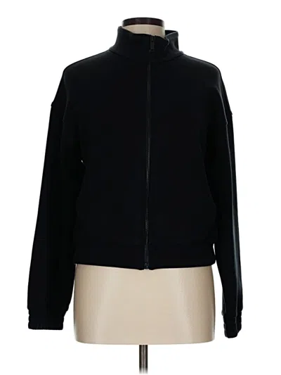 Pre-owned Spanx Zip Up Hoodie In Black