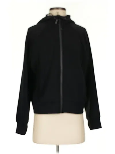Pre-owned Spanx Zip Up Hoodie In Black