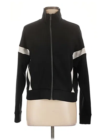 Pre-owned Spanx Zip Up Hoodie In Black