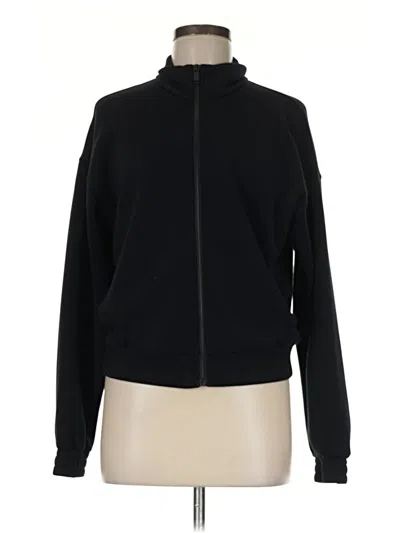 Pre-owned Spanx Zip Up Hoodie In Black
