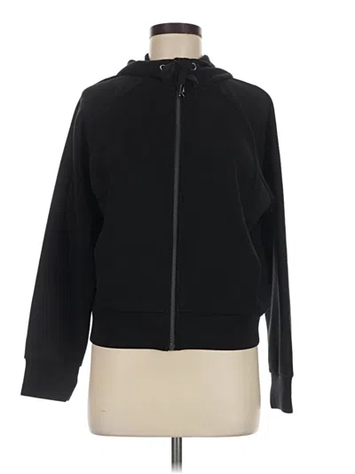 Pre-owned Spanx Zip Up Hoodie In Black