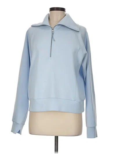 Pre-owned Spanx Zip Up Hoodie In Blue