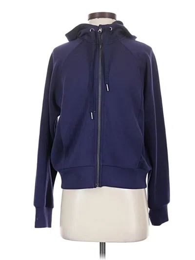 Pre-owned Spanx Zip Up Hoodie In Blue